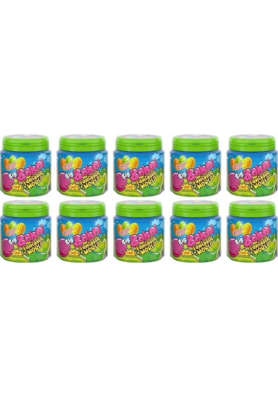 Big Babol Fantastic World Portakal, Limon Ve Elma Aromalı Ekşi Sakız 90 Gr X 10 Adet