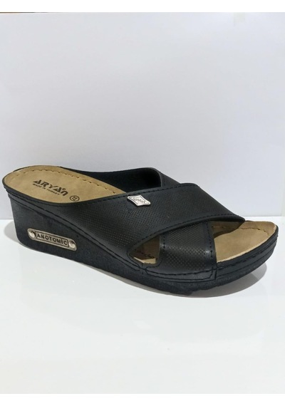 Aryan 55-753 Anatomic Kadın Comfort Terlik Siyah