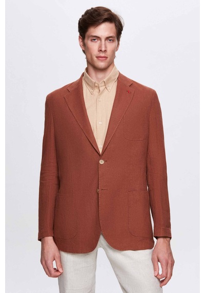 D's Damat Ds Damat Regular Fit Tarçın Düz Kumaş Ceket 2hc04s202436m Tarçın