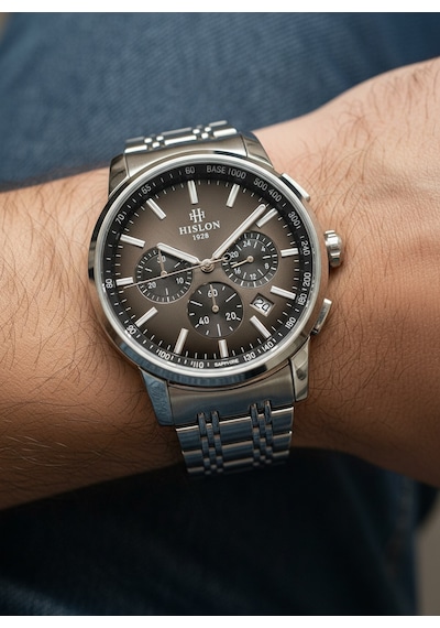 Hislon Gümüş Çelik Kordon Erkek Kol Saati Ms103s-04ss Gümüş