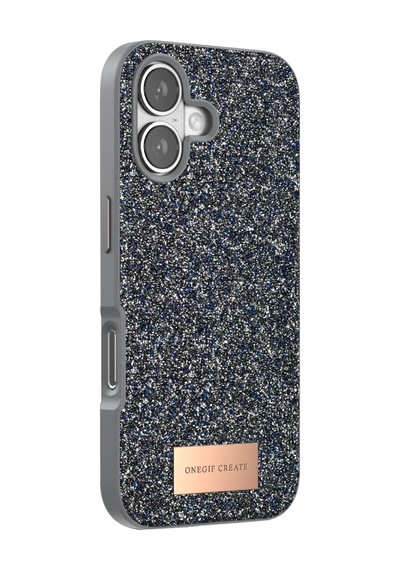 Onegif Apple Apple Uyumlu iPhone 17 Bright Simli Kapak - Gümüş 0.2M-Çok Renkli