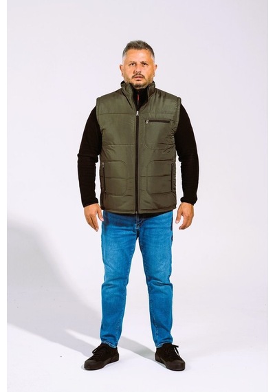 Derin Mavi Çok Cepli Günlük - İş Yeleği Xl-10xl Arası Bedenler Haki