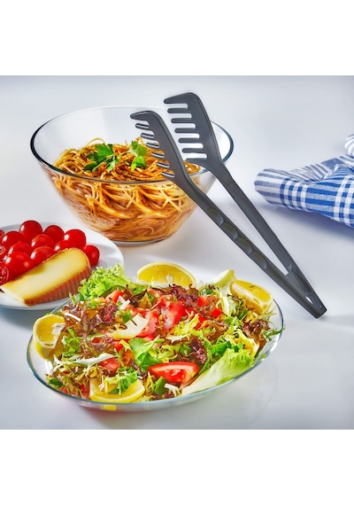 Makarna Salata Maşası Plastik Siyah