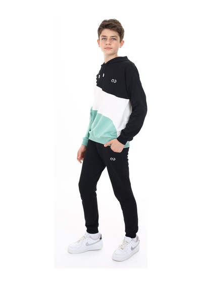 Toontoy Kids Toontoy Erkek Çocuk 2'li Takım Baskılı Kapüşonlu Sweatshirt & Beli Paçası Lastikli Cepli Jogger Eşofman Altı - Renk Bloklu & 2 İplik Yeşil Toontoy Kids Toontoy Erkek Çocuk 2'li Takım Baskılı Kapüşonlu Sweatshirt & Beli Paçası Lastikli Cepli Jogger Eşofman Altı - Renk Bloklu & 2 İplik Yeşil