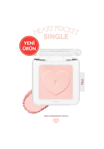 Peripera Heart Pocket Single M03 Honorary Peach M03 Honorary Peach
