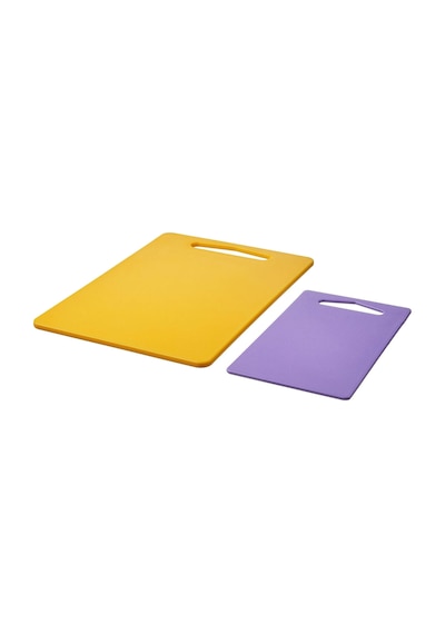 Ikea Bergtunga 2'li Kesme Tahtası 24 X 15 Ve 34 X 24 Cm Sarı Leylak