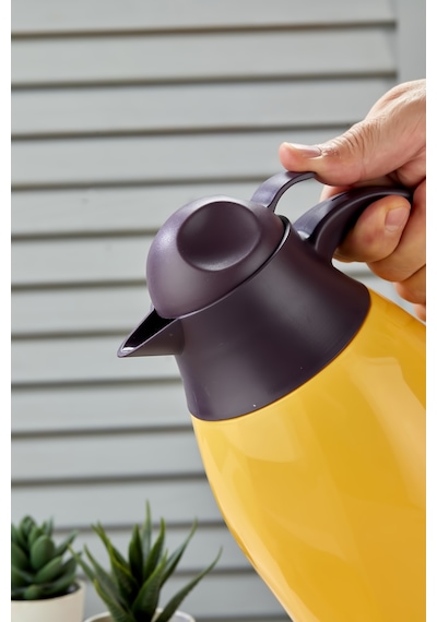 Spring 1,3 Litre Özel Cam Termos Ev Ve Piknik Termosu Sarı