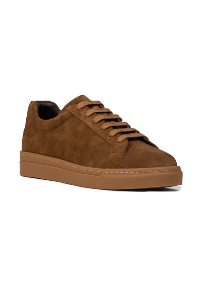 Deery Erkek Hakiki Süet Taba Renk Sneaker Ayakkabı - 02018mtbac02 Taba
