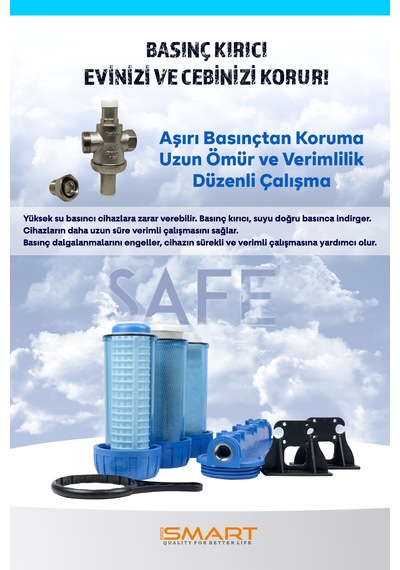 Silifozlu Daire Girişi Su Arıtma Cihazı Yıkanabilir Ve Cto