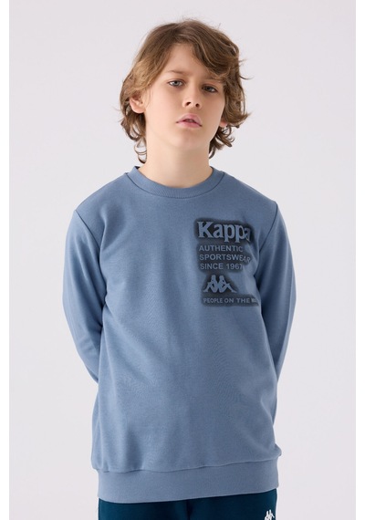 Kappa Erkek Çocuk Mavi Sweatshirt 5274-45416 Mavi