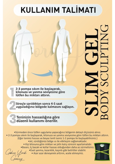 Slim Jel - Sıkılaştırıcı - Toparlayıcı - Çatlak Ve Selülit Bakım Jeli 5'li Set