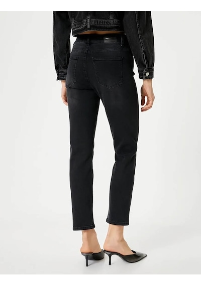Koton Kadın Jean Pantolon Siyah 4sal40318md 25ky59t01628 Y5901 Siyah