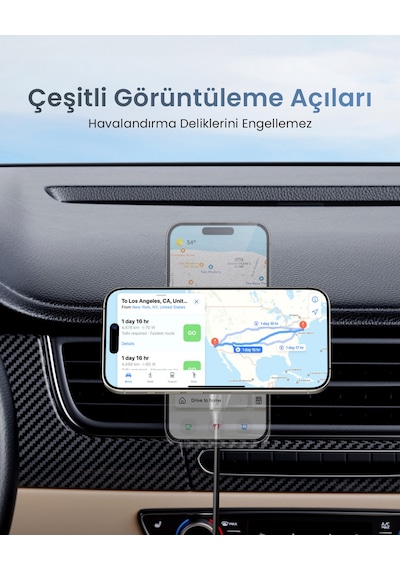 Ugreen 55967 25w Magnetik Wireless Magsafe Qi2 Araç İçi