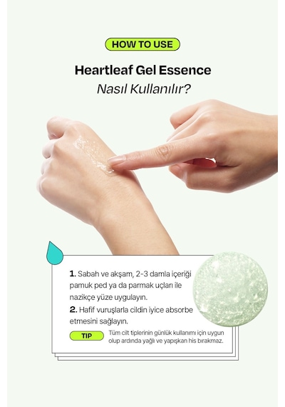 Edıtb EDIT.B Centella ve Heartlef Yatıştırıcı Hassasiyet Karşıtı Nemlendirici Jel Yapıda Esans 50ML