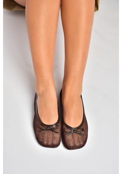 Fox Shoes Y274623315 Kahverengi File Kadın Babet