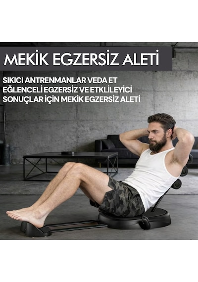 Çok Fonksiyonlu Pilates Mekik Aleti Ev Kol Üst Vücut Karın Ve Core Egzersiz Cihazı Siyah Pilates Çorabı Hediye
