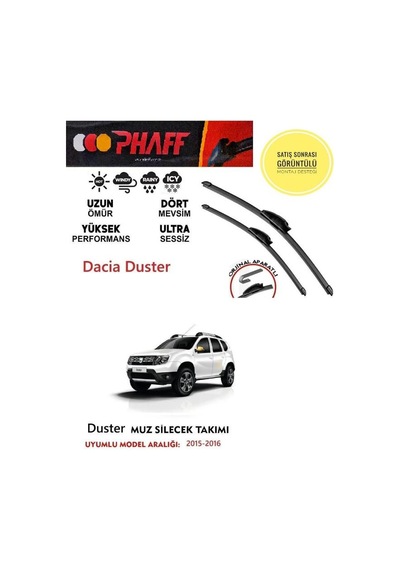 Dacia Duster 2015 Model Silecek Takımı Araca Özel Aparat