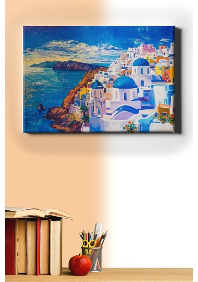 Webstyle Sayılarla Boyama Seti Kasnaklı Akdeniz Sahili 40 X 50 Cm