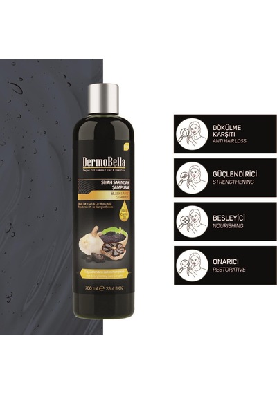 Dermobella Siyah Sarımsak Şampuanı 700 ML