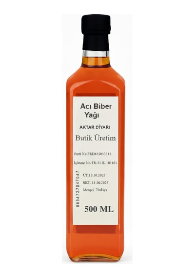 Acı Biber Yağı 500 Ml Aktar Diyarı Diğer