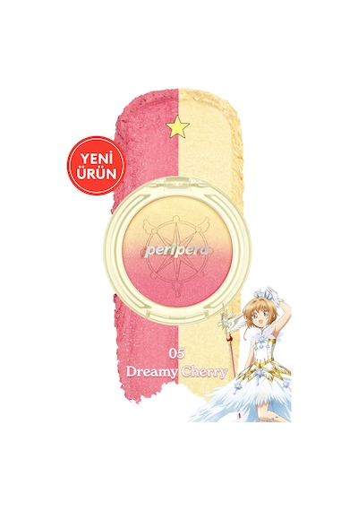 Işıltılı, İki Tonlu Highlighter Allık Perıpera Pure Blushed Custom Cheek 005 Dreamy Cherry 97919804