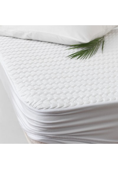 Altınbaşak 160X200 Cm Kapitone Sıvı Geçirmez Fitted Alez Beyaz