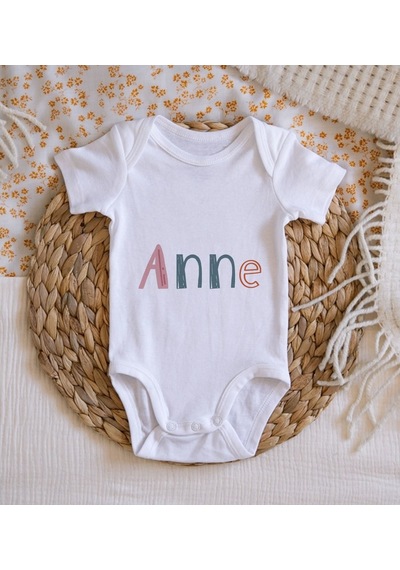 Bitmeyenkartus Bk Kids Anne Tasarımlı Bebek Body Zıbın - Model 1 Çok Renkli