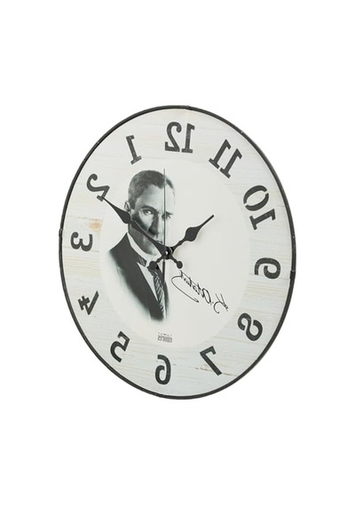 36 Cm Dekoratif Bombe Cam Duvar Saati - Sessiz Mekanizma 0240-keçe-şekilli-48cm