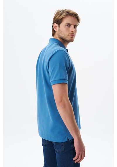AR-MA Arma Erkek Regular Fit Baskılı % 100 Pamuk Pike Polo Yaka Tişört Y29374356202 Mavi