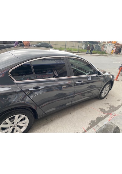Vw Passat B8.5 Cam Çerçevesi Krom 8 Parça 2019 ve Sonrası