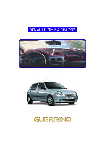Renault Clio 2 Aırbagsıztorpido Koruma Halısı Mavi Kenar