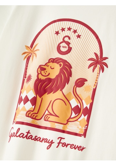 Gsstore Galatasaray Çocuk T-shirt C261033 Ekru