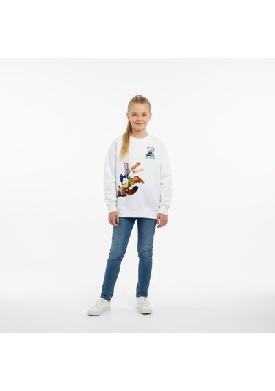 Seabubbles Zootopia Çocuk Sweatshirt KREM