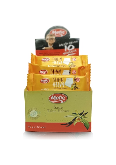 Mini Sade Ve Kakaolu Paket Helva 40 Gr 40 Adet