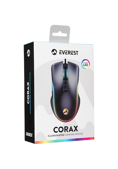 Everest SM-G56 Corax Kablolu LED Işıklı Optik Oyuncu Mouse