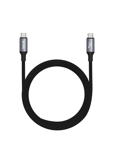 S-link Armor Dcc-01 240w 1.2m Type-c To Type-c Örgülü Metal 8k 60hz Siyah Data Ve Hızlı Şarj Kablosu