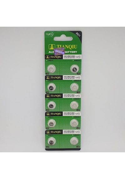 Tianqiu AG1/LR621H/364A 1.5V Alkalin Pil 10'lu