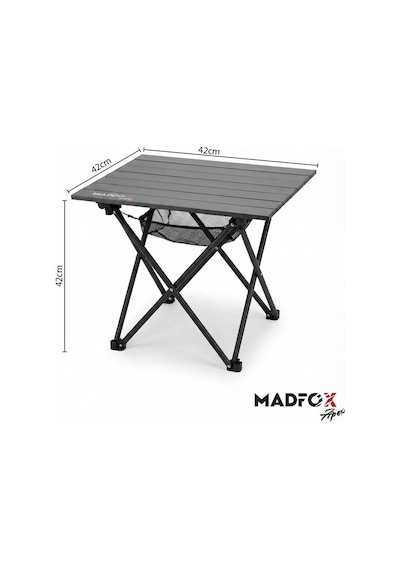 Madfox Apex Katlanabilir Alüminyum Kamp Masası Siyah