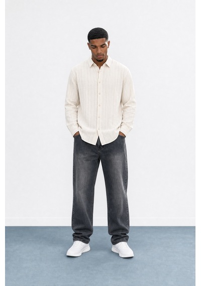Respire Erkek Washed Baggy Pantolon Antrasit