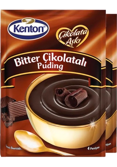 Kenton Çikolata Aşkı Bitter Çikolatalı Puding 4 x 100 G