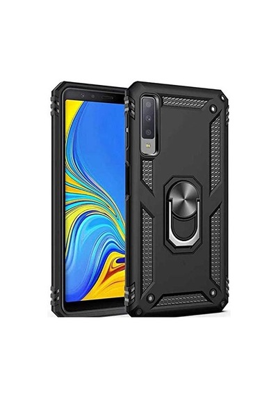 A7 2018 Siyah Panther Yüzüklü Silikon Orijinal Esnek İnce Geliştirilmiş Dayanıklı Darbe Karşıtı Koruyucu Yeni Tasarım A7 2018, Siyah Sku: Zeusb09794w2bd
