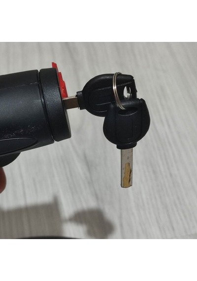 Kalın Anahtarlı Motorsiklet Kilidi 2cm Eni Ve 1.5 Metre