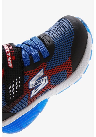 Skechers S Lights Sneaker Lastik İpli Bantlı Işıklı Mavi Erkek Çocuk Ayakkabı Mavi