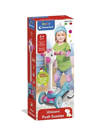 Baby Clementoni Unicorn Scooter Açık Mavi