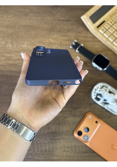 Samsung Galaxy S26 Ultra Uyumlu Süper İnce Mat Ultra Thin Silikon Kılıf Lacivert