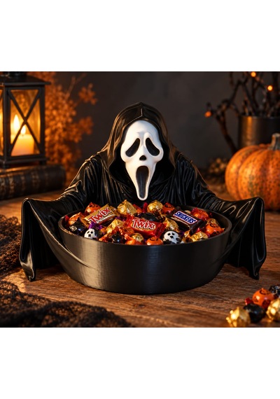 Halloween Çığllık Figür Dekoratif Şekerlik Ve Masaüstü Kase
