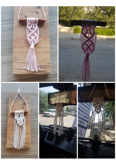 Araba Süsü , Tarçın Çubuklu Süs Hediyelik Makrome