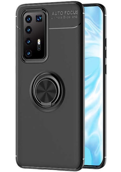 Huawei P40 Pro Kılıf Zore Ravel Silikon Kapak Kırmızı