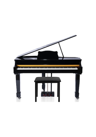 Jwin Sapphire Sdp-700 Çekiç Aksiyonlu 88 Tuşlu Kuyruklu Dijital Piyano + Tabure - Siyah