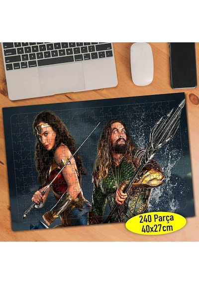 Wonder Women Ve Arkadaşı 240 Parça Puzzle Yapboz Tablo-10595